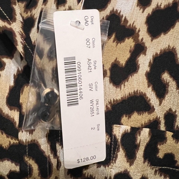 J.Crew animal Print Silk Blouse - Picture 4 of 5